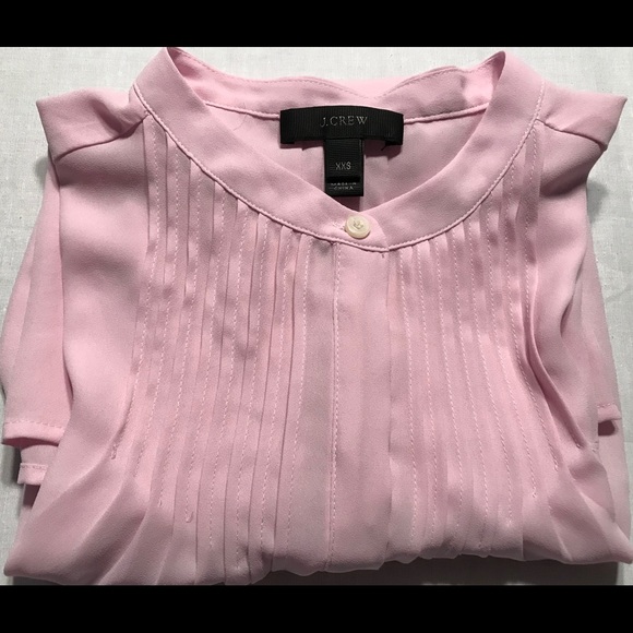 J. Crew Tops - J. Crew Womens Top Pink Half Button Size XXS A990